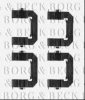 BORG & BECK BBK1547 Accessory Kit, disc brake pads